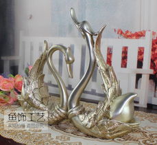 优雅之姿 树脂工艺品天鹅摆件，点亮家居与馈赠的艺术