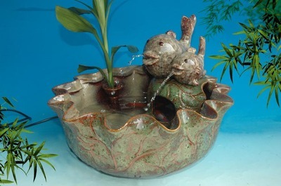 德化瓷家有道 融实用与雅致于一体的陶瓷流水加湿器